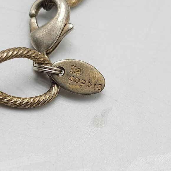 Lia Sophia Two Strand Beaded Necklace With Faux Turquoise Bronze Beads - Picture 6 of 7